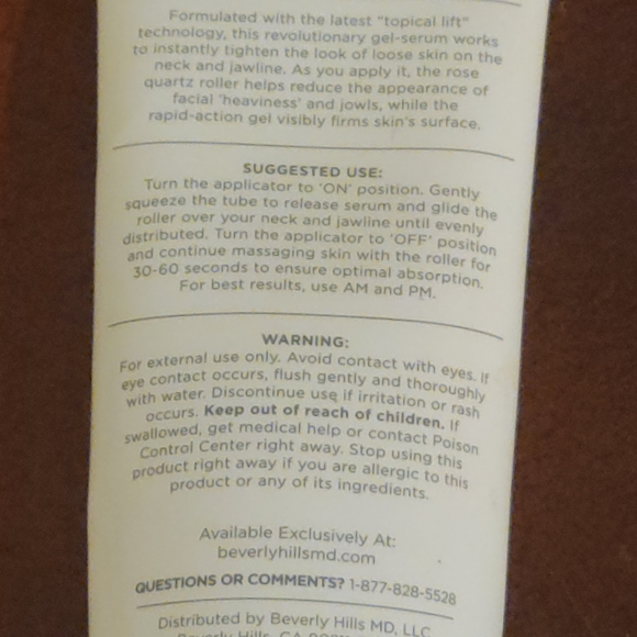 New Beverly Hills Rapid Lift Advanced Neck Serum 5 Pieces - Picture 4 of 7